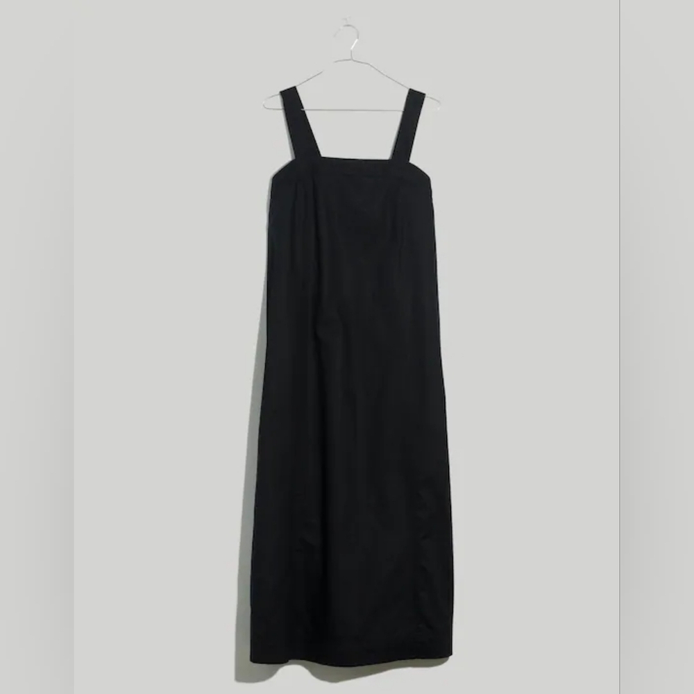 Madewell Linen-Cotton Princess-Seamed Midi Dress - Picture 3 of 7